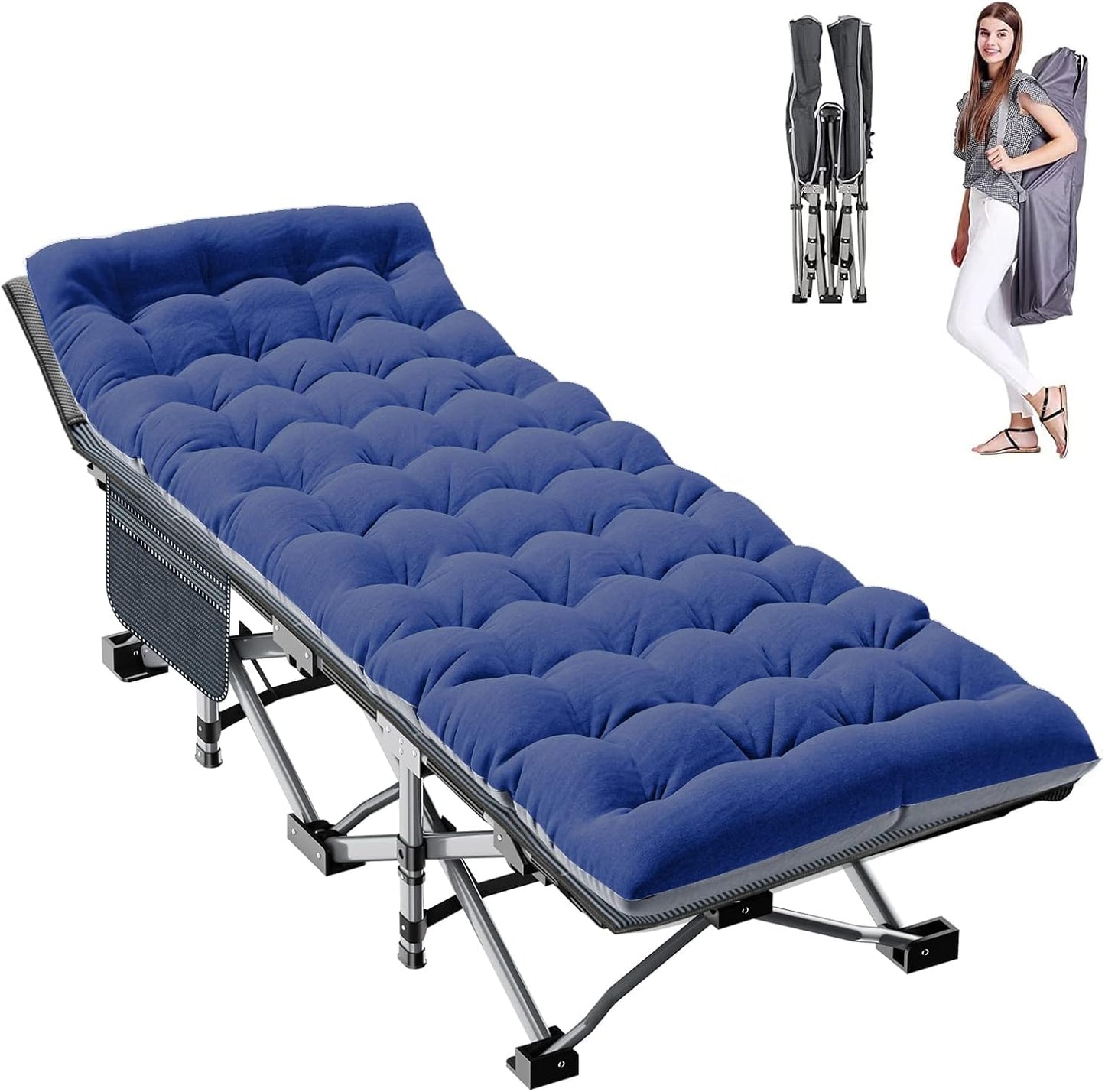 Camping cot with Mattress