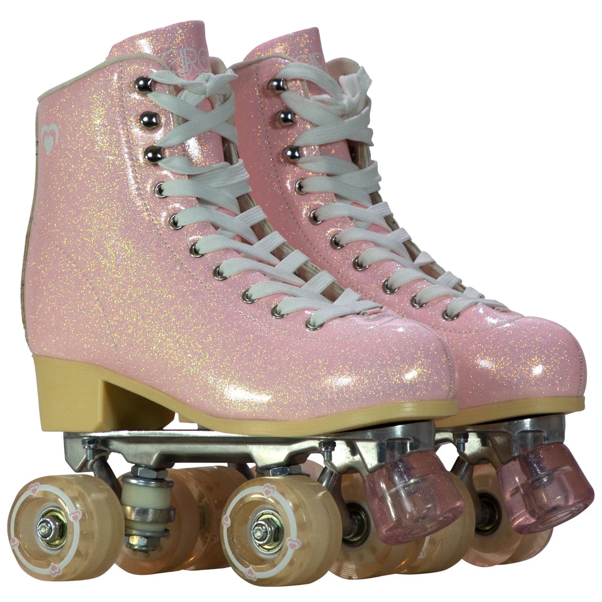 Circle Society  Salty Glitter Non-Adjustable Skates SZ 8 2pk